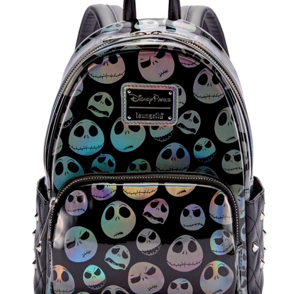 Loungefly Disney Parks Jack Skellington Iridescent Mini Backpack